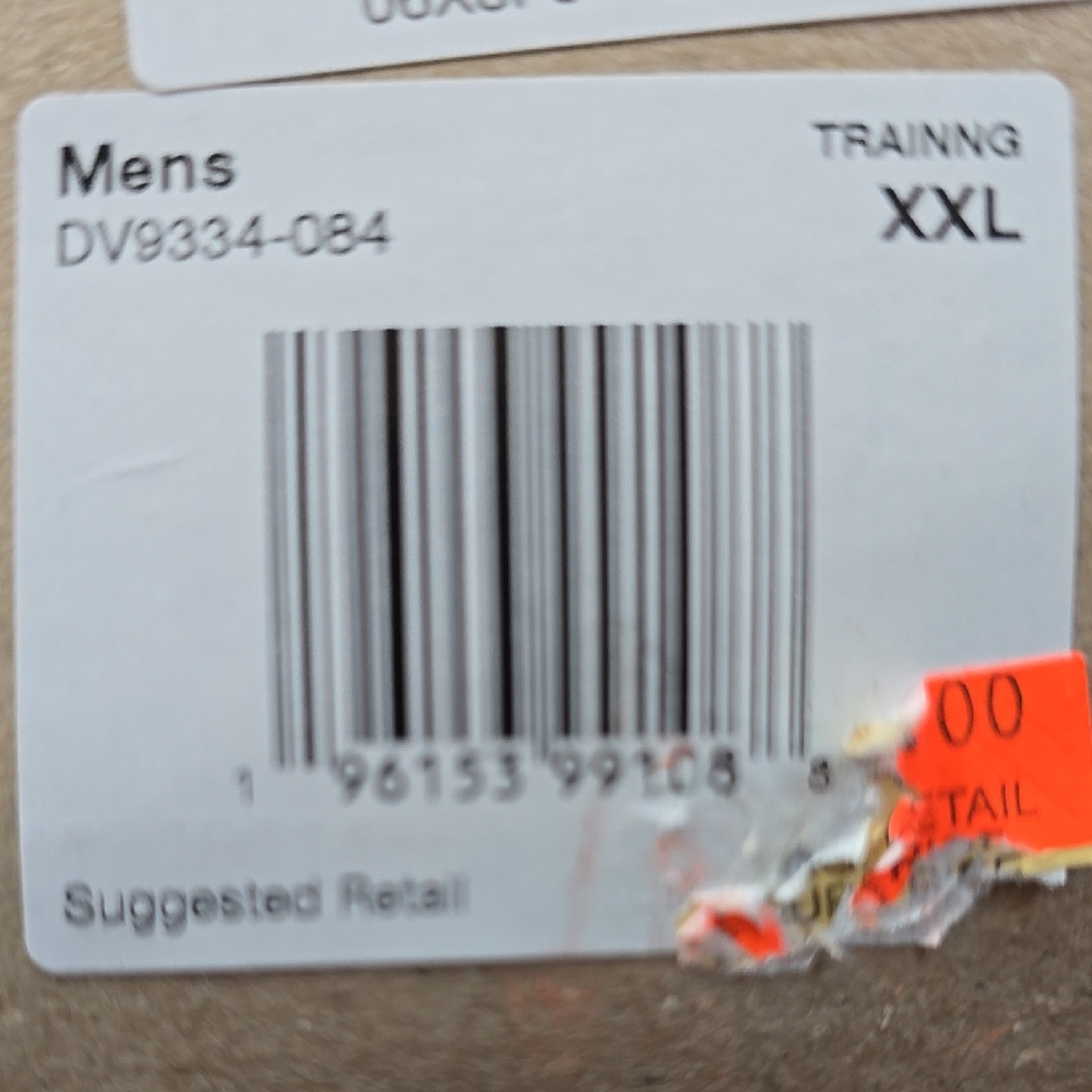 Men's XXL Training Tag